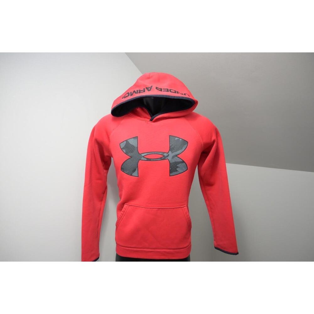 Under Armour Hoodie Sweatshirt Performance Loose Pullover Athletic Boys Sz Large
